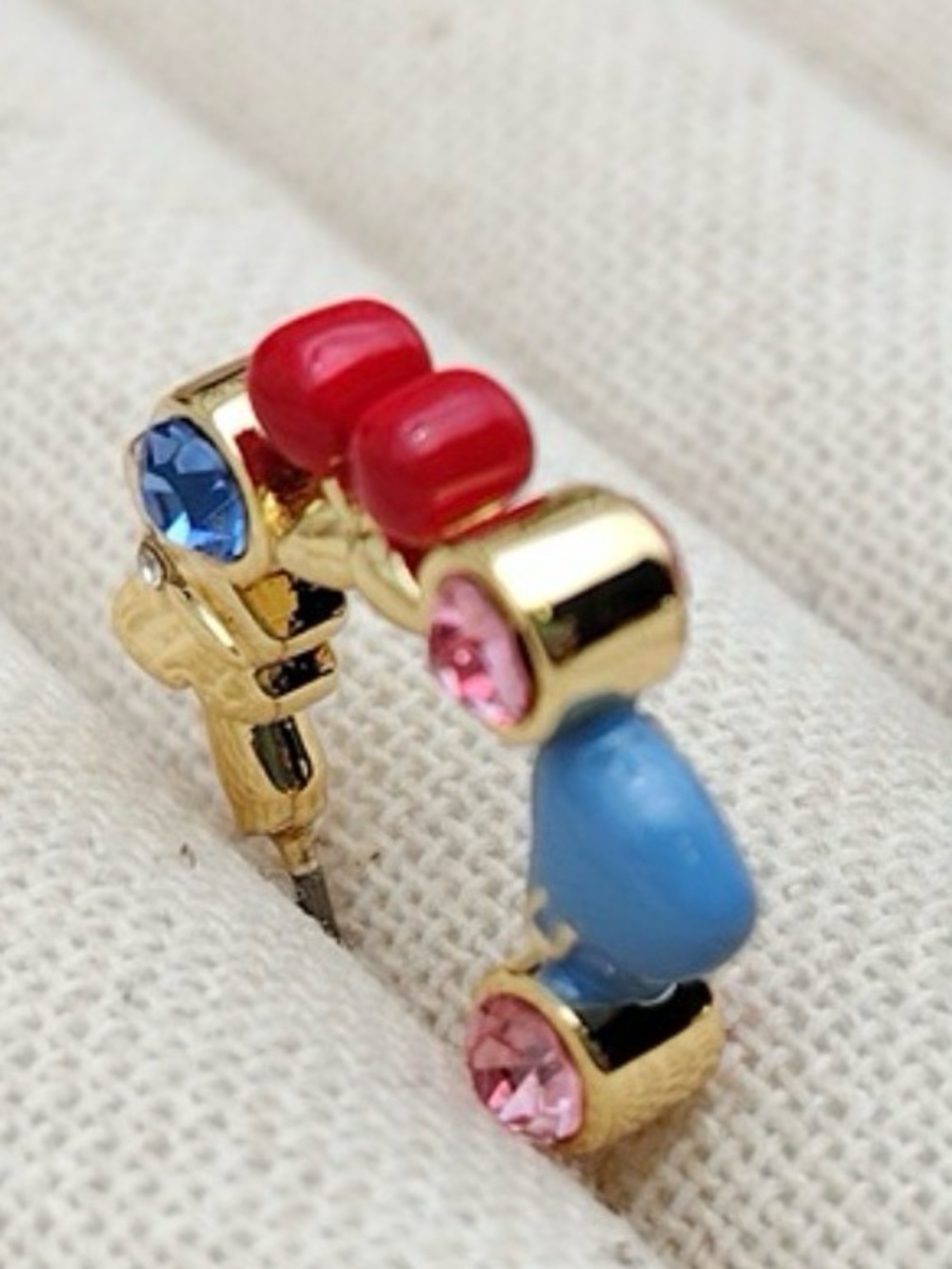 COACH  Signature Charm Huggie Earrings - Picture 7 of 8
